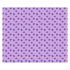 Pattern Background Violet Flowers Double Sided Flano Blanket (small)  by Nexatart