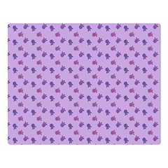 Pattern Background Violet Flowers Double Sided Flano Blanket (large)  by Nexatart