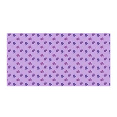 Pattern Background Violet Flowers Satin Wrap by Nexatart