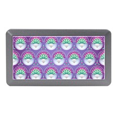 Background Floral Pattern Purple Memory Card Reader (mini) by Nexatart