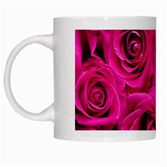 Pink Roses Roses Background White Mugs by Nexatart