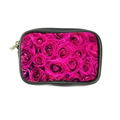 Pink Roses Roses Background Coin Purse by Nexatart