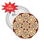 Brown And Tan Abstract 2.25  Buttons (10 pack)  Front