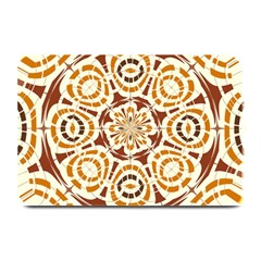 Brown And Tan Abstract Plate Mats by linceazul