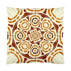 Brown And Tan Abstract Standard Cushion Case (two Sides) by linceazul