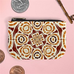 Brown And Tan Abstract Mini Coin Purses by linceazul