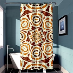 Brown And Tan Abstract Shower Curtain 36  X 72  (stall)  by linceazul