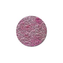 Leaves Pink Background Texture Golf Ball Marker by Nexatart