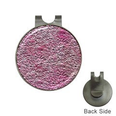 Leaves Pink Background Texture Hat Clips With Golf Markers by Nexatart