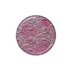 Leaves Pink Background Texture Hat Clip Ball Marker (10 Pack) by Nexatart