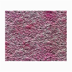 Leaves Pink Background Texture Small Glasses Cloth by Nexatart