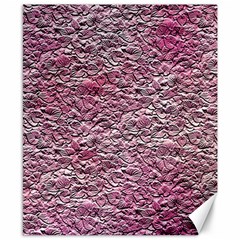 Leaves Pink Background Texture Canvas 8  X 10  by Nexatart