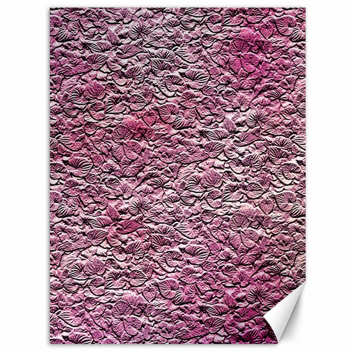 Leaves Pink Background Texture Canvas 36  x 48  