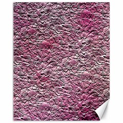 Leaves Pink Background Texture Canvas 11  X 14   by Nexatart