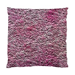 Leaves Pink Background Texture Standard Cushion Case (one Side) by Nexatart