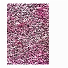 Leaves Pink Background Texture Small Garden Flag (two Sides) by Nexatart