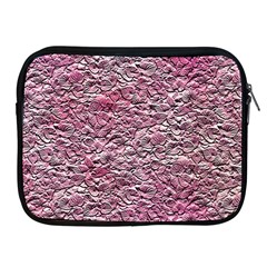 Leaves Pink Background Texture Apple Ipad 2/3/4 Zipper Cases by Nexatart