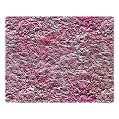 Leaves Pink Background Texture Double Sided Flano Blanket (large)  by Nexatart