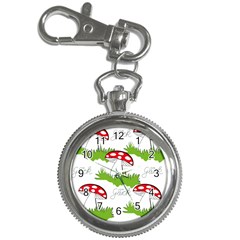 Mushroom Luck Fly Agaric Lucky Guy Key Chain Watches by Nexatart