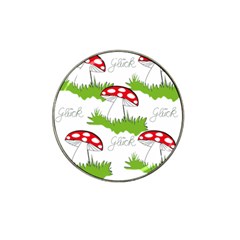 Mushroom Luck Fly Agaric Lucky Guy Hat Clip Ball Marker (4 Pack) by Nexatart