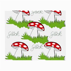 Mushroom Luck Fly Agaric Lucky Guy Small Glasses Cloth by Nexatart