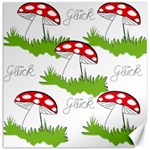 Mushroom Luck Fly Agaric Lucky Guy Canvas 12  x 12   11.4 x11.56  Canvas - 1