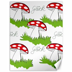 Mushroom Luck Fly Agaric Lucky Guy Canvas 36  X 48   by Nexatart