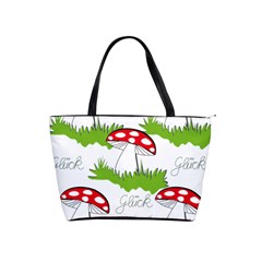 Mushroom Luck Fly Agaric Lucky Guy Shoulder Handbags by Nexatart