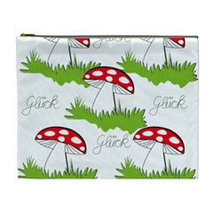 Mushroom Luck Fly Agaric Lucky Guy Cosmetic Bag (xl) by Nexatart