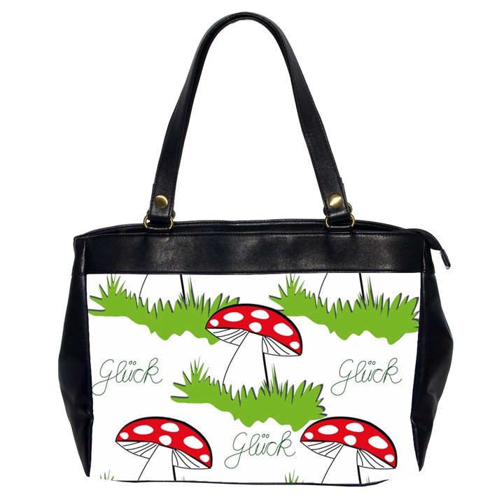 Mushroom Luck Fly Agaric Lucky Guy Office Handbags (2 Sides) 