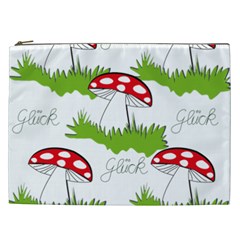 Mushroom Luck Fly Agaric Lucky Guy Cosmetic Bag (xxl)  by Nexatart