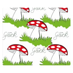 Mushroom Luck Fly Agaric Lucky Guy Double Sided Flano Blanket (small)  by Nexatart