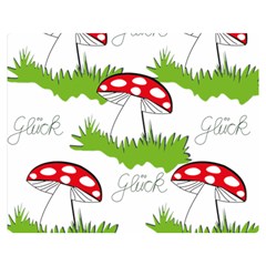 Mushroom Luck Fly Agaric Lucky Guy Double Sided Flano Blanket (medium)  by Nexatart