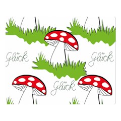 Mushroom Luck Fly Agaric Lucky Guy Double Sided Flano Blanket (large)  by Nexatart