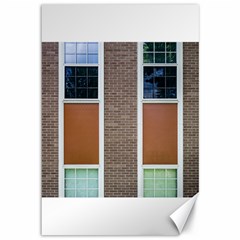 Pattern Symmetry Line Windows Canvas 12  X 18   by Nexatart