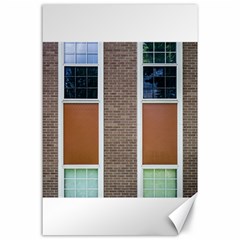 Pattern Symmetry Line Windows Canvas 24  X 36  by Nexatart