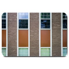 Pattern Symmetry Line Windows Large Doormat  by Nexatart