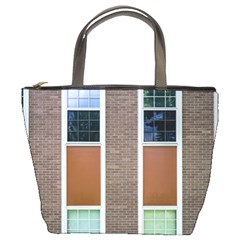 Pattern Symmetry Line Windows Bucket Bags by Nexatart