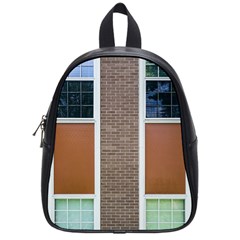 Pattern Symmetry Line Windows School Bags (small)  by Nexatart