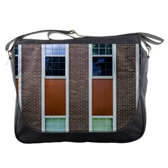 Pattern Symmetry Line Windows Messenger Bags by Nexatart