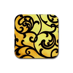 Texture Pattern Beautiful Bright Rubber Coaster (square)  by Nexatart