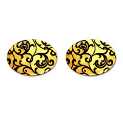 Texture Pattern Beautiful Bright Cufflinks (oval) by Nexatart