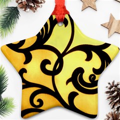 Texture Pattern Beautiful Bright Star Ornament (two Sides) by Nexatart