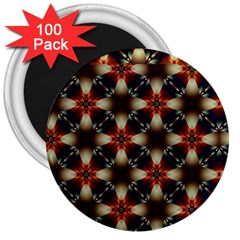 Kaleidoscope Image Background 3  Magnets (100 Pack) by Nexatart