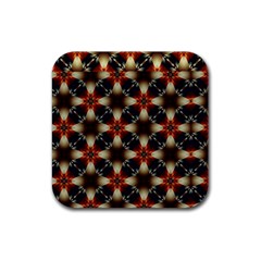 Kaleidoscope Image Background Rubber Coaster (square)  by Nexatart