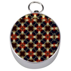 Kaleidoscope Image Background Silver Compasses by Nexatart