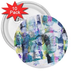 Background Color Circle Pattern 3  Buttons (10 Pack)  by Nexatart