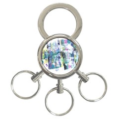 Background Color Circle Pattern 3-ring Key Chains by Nexatart