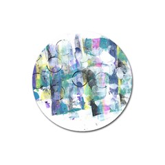 Background Color Circle Pattern Magnet 3  (round) by Nexatart