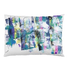 Background Color Circle Pattern Pillow Case by Nexatart